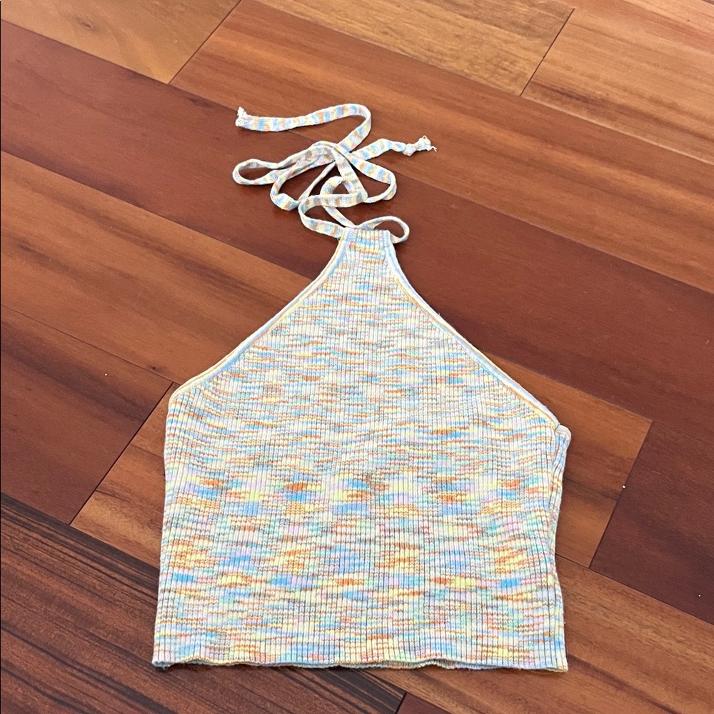Kendall & Kylie Multicolor Halter Knit Top size XS